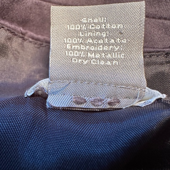 Ann Taylor Blue Dress with Silver Embroidery - Picture 5 of 6